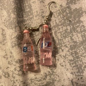 Soda bottle earrings